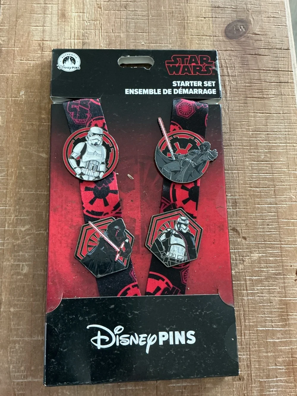 Disney Star Wars Red and Black Pin Starter Set
